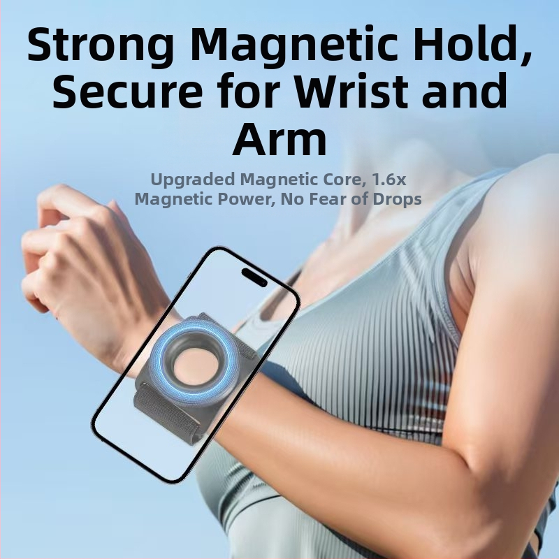 Нова магнитна скоба за китка Rider, универсална скоба за мобилен телефон, китка за бягане и шофиране, скоба за мобилен телефон на открито