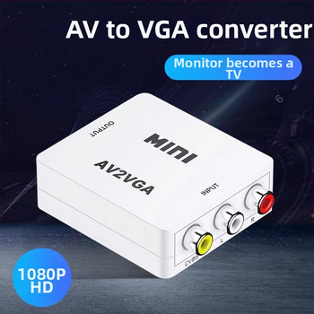 Piiriülene AV-HDMI videomuundur 1080P jälgimismängu digiboks, kolm RCA-d telerisse