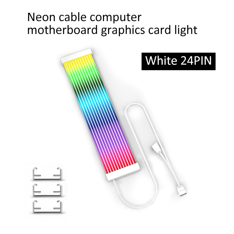 Kućište Neon Line ARGB Shengguang sinkronizacijska matična ploča 8PIN i 24PIN serija dekoracija za kućište grafičke kartice