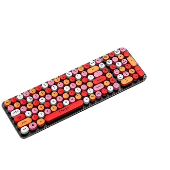 Uus juhtmevaba klaviatuuri ja hiire komplekt TF350 piiriülene kontoritüdruk punk huulepulk retro armas klaviatuur ja hiir