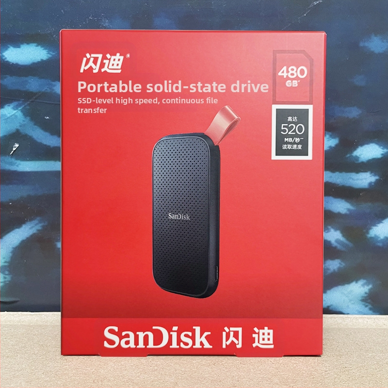 Sandisk E30 mobiilne pooljuhtketas 480g 1t 2t kiire USB3.1 mobiiltelefoni arvuti mini kaasaskantav