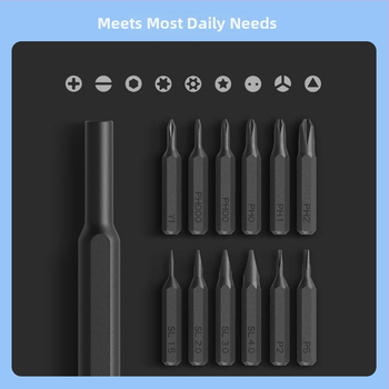 „Xiaomi Refining“ atsuktuvas, tinkantis „Mijia Cross“ šešiakampiam elektriniam su magnetiniu mobiliųjų telefonų taisymo įrankiu, elektrinis atsuktuvas