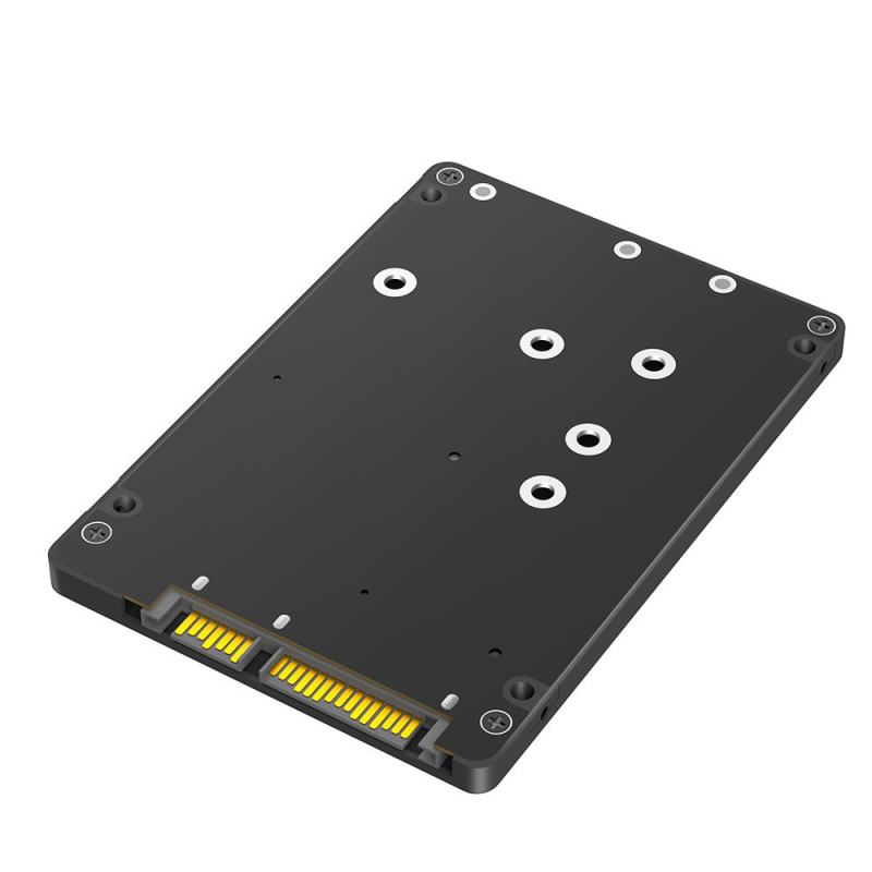 Jauna M.2 NGFF/MSATA uz SATA3 2-in-1 SSD SSD 2,5 collu cietā diska kārbas adaptera karte