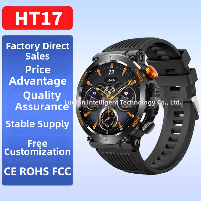 Temu/Tik Explosions HT17 okosóra 1,46 hüvelykes képernyő 360*360 felbontású Bluetooth híváskódoló