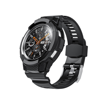 Samsung Galaxy Watch4 Classic TPU ümbris integreeritud 46 mm hõbedase pandlaga rihmaga