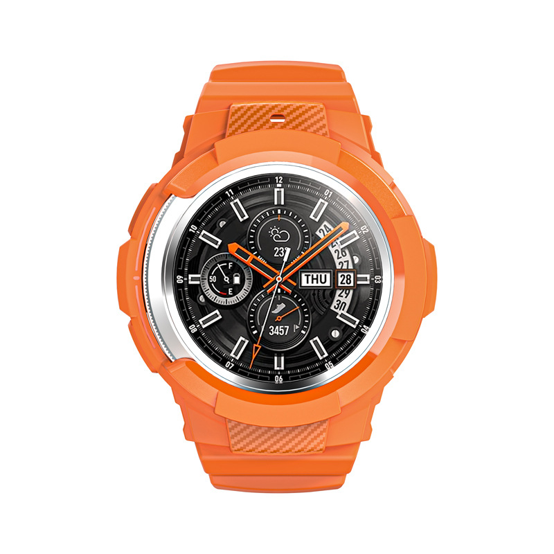 Samsung Galaxy Watch4 Classic TPU ümbris integreeritud 46 mm hõbedase pandlaga rihmaga