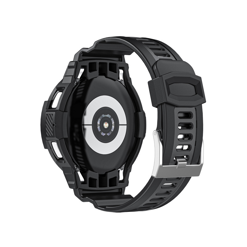 Samsung Galaxy Watch4 Classic TPU ümbris integreeritud 46 mm hõbedase pandlaga rihmaga