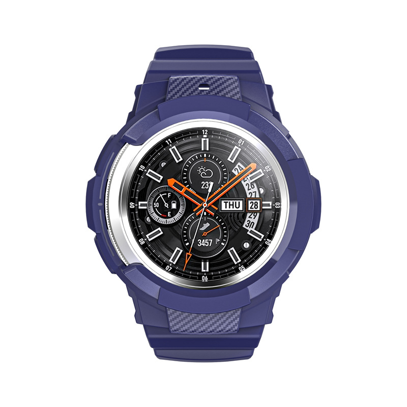 Samsung Galaxy Watch4 Classic TPU ümbris integreeritud 46 mm hõbedase pandlaga rihmaga