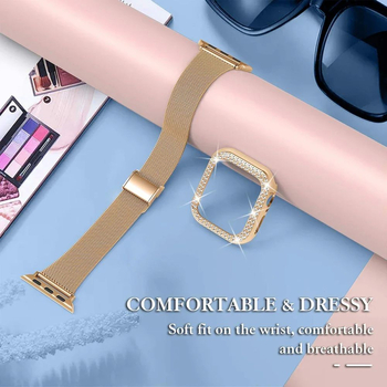 Teemantkorpuse metallrihm iWatch Band Ultra 2 roostevabast terasest S jaoks