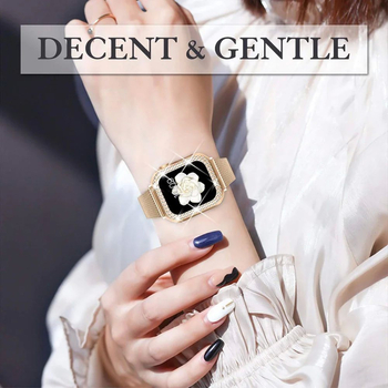 Teemantkorpuse metallrihm iWatch Band Ultra 2 roostevabast terasest S jaoks