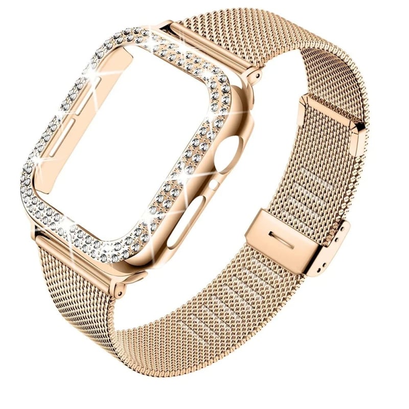 Метална каишка с диамантено покритие за iWatch Band Ultra 2, неръждаема стомана S