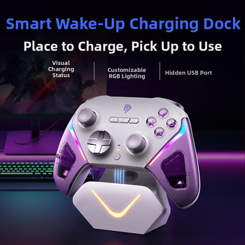 Easysmx Νέο χειριστήριο παιχνιδιών D10Pc Tmr Rocker Έξυπνη βάση φόρτισης εκκίνησης και διακοπής Διπλή σκανδάλη