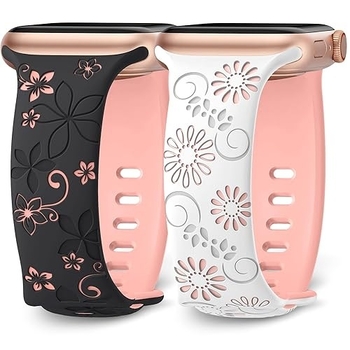 Apple Watch Ultra okosórához alkalmas, Apple kétszínű napraforgó szilikon szíjjal