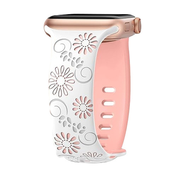 Κατάλληλο για Apple Watch Ultra Smart Watch με δίχρωμο λουράκι σιλικόνης Apple σε χρώμα ηλίανθου