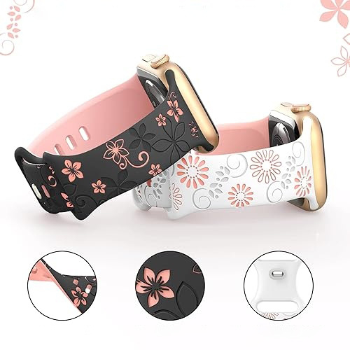 Apple Watch Ultra okosórához alkalmas, Apple kétszínű napraforgó szilikon szíjjal