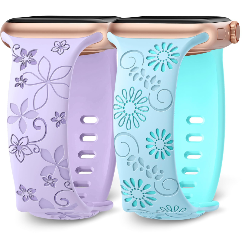 Apple Watch Ultra okosórához alkalmas, Apple kétszínű napraforgó szilikon szíjjal