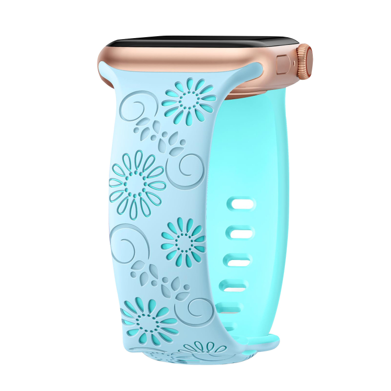 Apple Watch Ultra okosórához alkalmas, Apple kétszínű napraforgó szilikon szíjjal