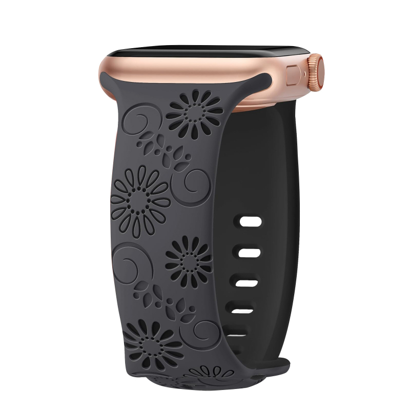 Apple Watch Ultra okosórához alkalmas, Apple kétszínű napraforgó szilikon szíjjal