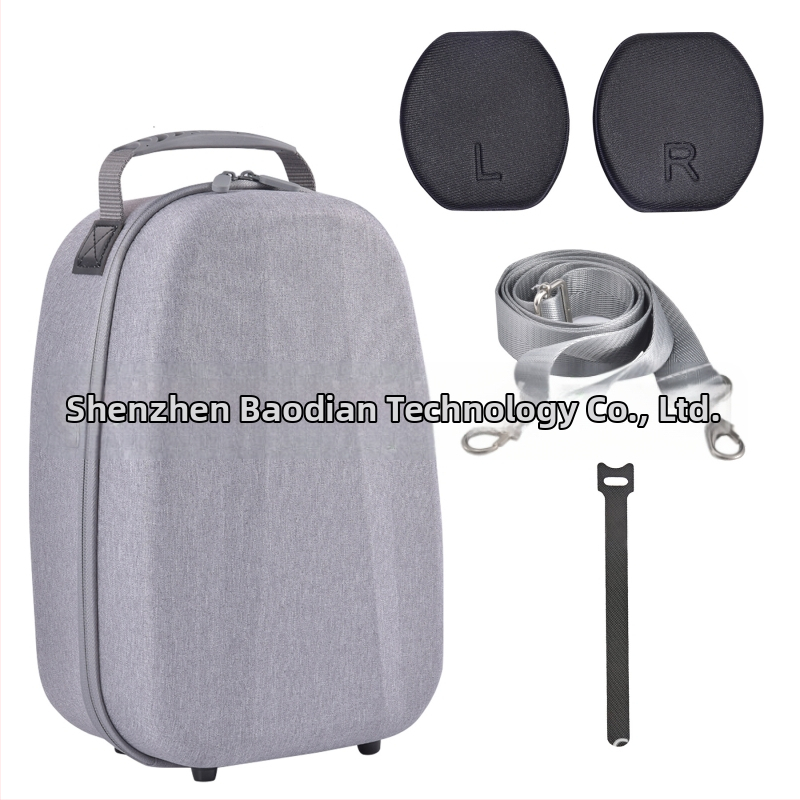 Kehtib PS VR2 EVA hoiukoti, VR-prillide ümbrise ja sisemise toega, pea külge kinnitatava virtuaalse õlarihmaga pagasikogumiseks.