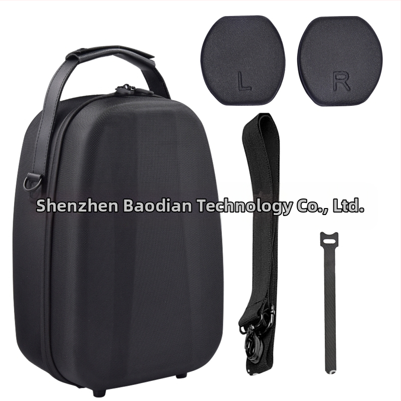 Kehtib PS VR2 EVA hoiukoti, VR-prillide ümbrise ja sisemise toega, pea külge kinnitatava virtuaalse õlarihmaga pagasikogumiseks.