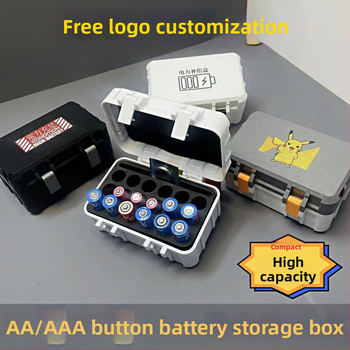 Uus nr 5 nr 7 nööppatareiga universaalne hoiukarp kaasaskantav patareide hoiukarp suletud käsnaga puhverhoidik