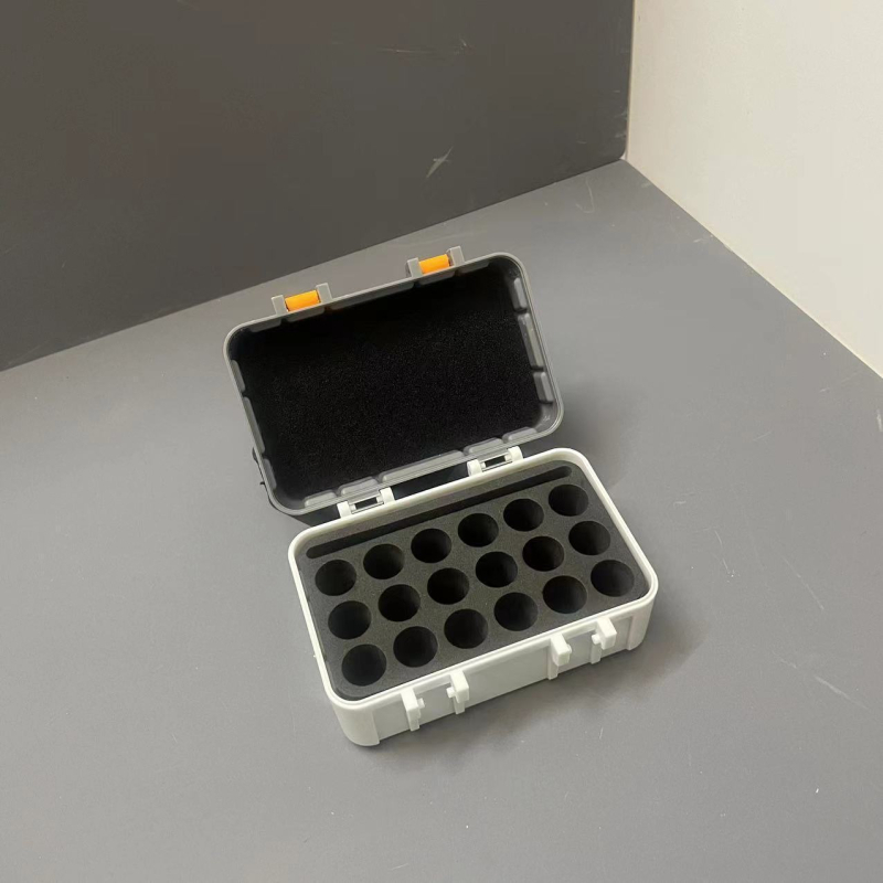 Uus nr 5 nr 7 nööppatareiga universaalne hoiukarp kaasaskantav patareide hoiukarp suletud käsnaga puhverhoidik