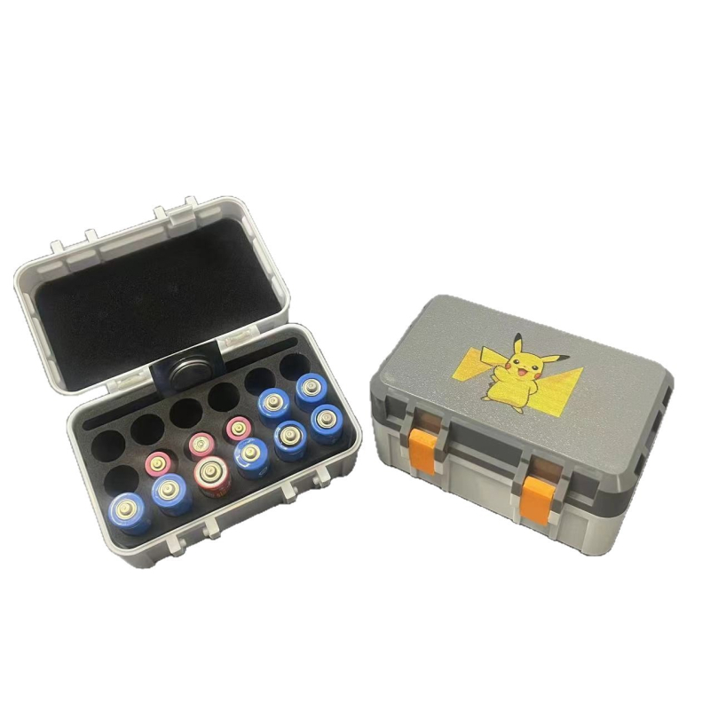 Uus nr 5 nr 7 nööppatareiga universaalne hoiukarp kaasaskantav patareide hoiukarp suletud käsnaga puhverhoidik