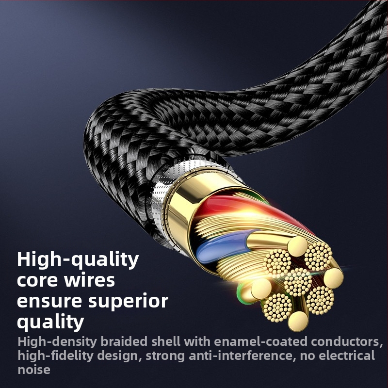 AUX аудио линия, професионален автомобилен високоговорител, Type-C към 3,5 мм аудио линия, линия за преобразуване на аудио от компютър и мобилен телефон