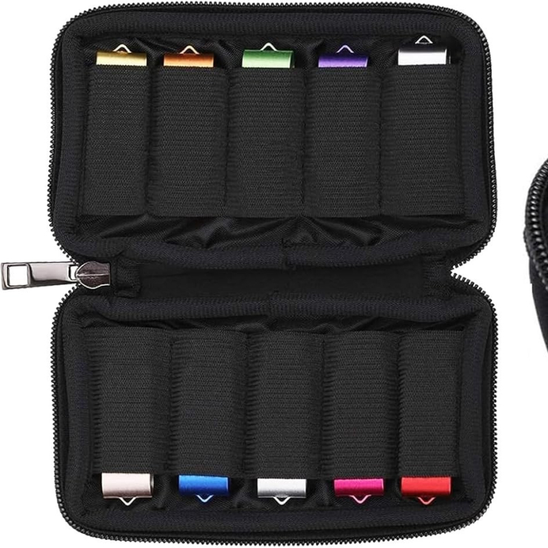 Neopreenmaterjalist veekindel lööke neelav U-kettaga kosmeetikakott, multifunktsionaalne mini kaasaskantav kosmeetikakott, digitaalne kott