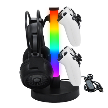 Pārrobežu tirgū pieprasīts RGB spēļu kontroliera statīvs, austiņu statīvs, apkārtējās vides apgaismojums, e-sporta ritma apgaismojums, galda lampa, naktslampiņa