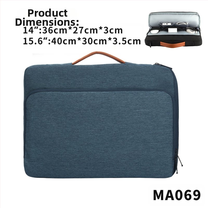 Piiriülene uus multifunktsionaalne arvutikott 13,3/14/15,6-tolline sülearvuti vooderdatud kaasaskantav portfell