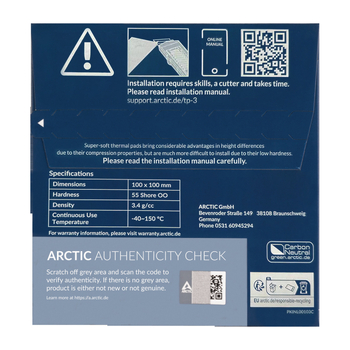 Swiss Arctic TP-3 jahutussilikoonist padi arvuti protsessori lõunasilla põhjasilla kiibistiku IC termijuhtiv silikoontihend