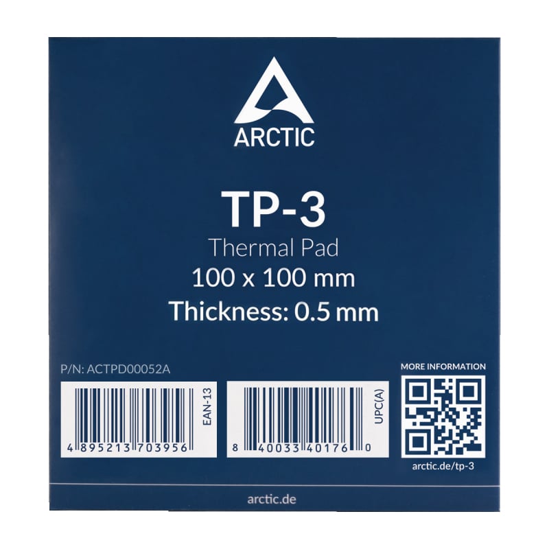 Swiss Arctic TP-3 dzesēšanas silikona paliktnis datora procesoram, dienvidu tiltam, ziemeļu tiltam, mikroshēmojumam, siltumvadošai silikona blīvei