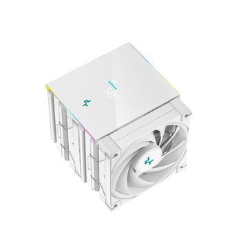 Kyushu Fengshen AK620 digitaalse ekraaniga valge CPU radiaator 1700 pinni nikeldatud 6 soojustoruga summutatud FDB ventilaator ARGB