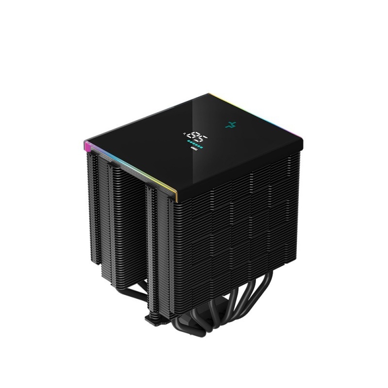 Kyushu Fengshen AK620 digitaalse ekraaniga valge CPU radiaator 1700 pinni nikeldatud 6 soojustoruga summutatud FDB ventilaator ARGB