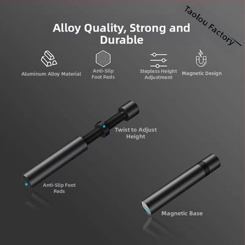 Скоба за графична карта, вертикална опорна пръчка, шаси на компютър, малък настолен жак, магнит, всмукателна скоба от алуминиева сплав