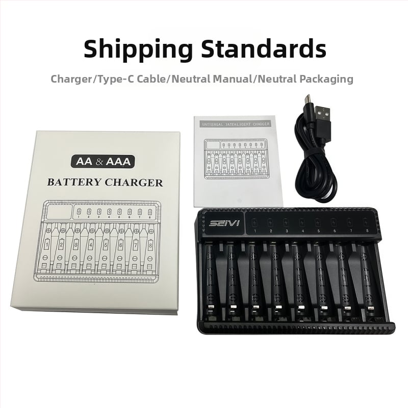 Tarpvalstybinis 1,2 V Ni-MH akumuliatorių įkroviklis, USB išmanusis sėdynės įkroviklis, 8 lizdų universalus 5,7 colio įkroviklis, yra sandėlyje.