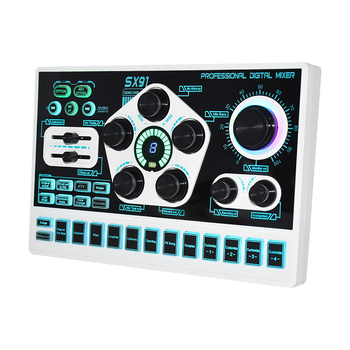 Трансграничен 48V микрофон за звукова карта за предаване на живо, ексклузивен за Sx91, звукова карта, китайска и английска версия с персонализирани звукови ефекти.