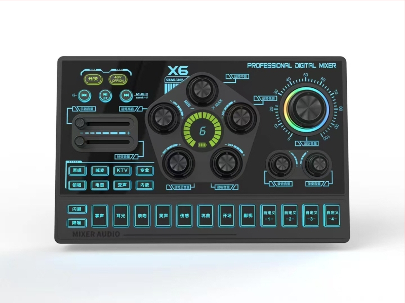 Трансграничен 48V микрофон за звукова карта за предаване на живо, ексклузивен за Sx91, звукова карта, китайска и английска версия с персонализирани звукови ефекти.