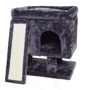 Πολυλειτουργική βάση αναρρίχησης για γάτες, φωλιά γάτας, παιχνίδι αναρρίχησης για γάτες, δέντρο για γάτες, ενσωματωμένη σανίδα ξυσίματος για γάτες, είδη για γάτες, είδη κατοικίδιων ζώων