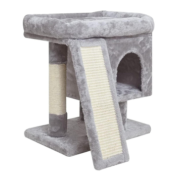 Πολυλειτουργική βάση αναρρίχησης για γάτες, φωλιά γάτας, παιχνίδι αναρρίχησης για γάτες, δέντρο για γάτες, ενσωματωμένη σανίδα ξυσίματος για γάτες, είδη για γάτες, είδη κατοικίδιων ζώων