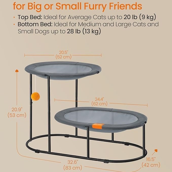 Amazoni sepistatud rauast kilde kassihoidik lemmikloomade kassipesa metallist mobiilne kaasaskantav eemaldatav kassi tugiraami alus