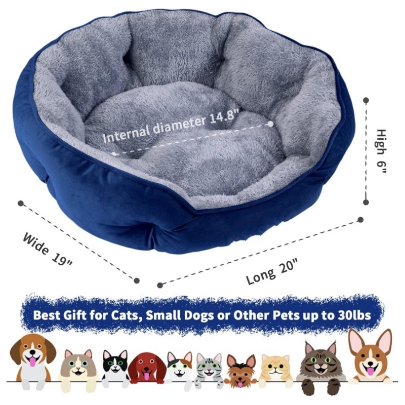 Eladó kanapéágy kutyafészek Amazon kisállat-macskafészek nagy, közepes és kicsi, négy évszakos, lélegző kisállatfészek tartós kisállatágy