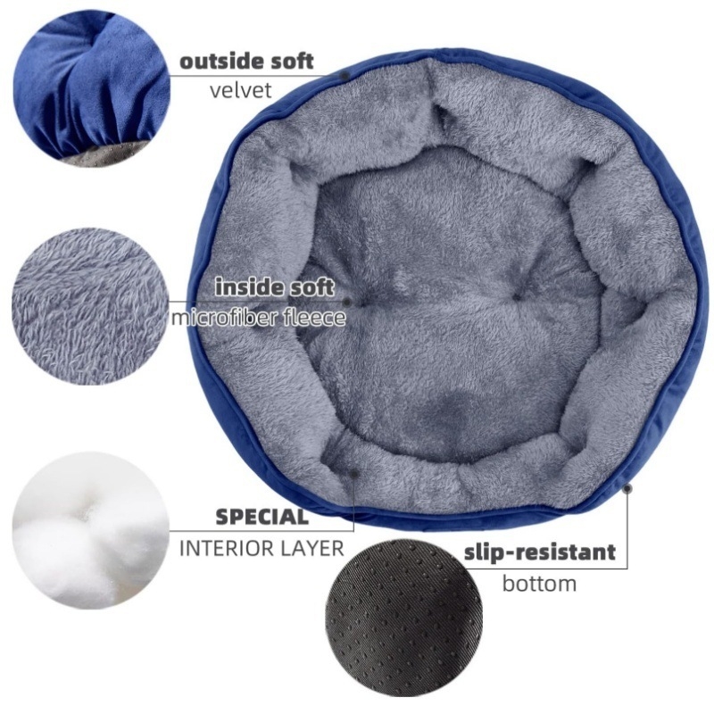 Eladó kanapéágy kutyafészek Amazon kisállat-macskafészek nagy, közepes és kicsi, négy évszakos, lélegző kisállatfészek tartós kisállatágy