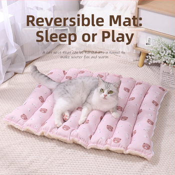 Χειμερινό ζεστό χαλάκι γάτας Tunnel Cat Nest Cat Nest Sleeping Mat Κλειστό χαλάκι γάτας Pet Διπλής χρήσης χαλάκι φωλιάς