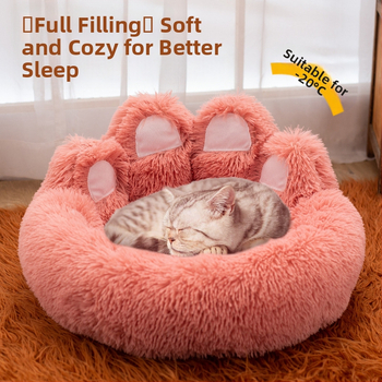 Νέο χαριτωμένο διασυνοριακό παχύρρευστο βελούδινο κλουβί για κατοικίδια για όλες τις εποχές, μεγάλο χαλάκι για κατοικίδια, χαριτωμένο κλουβί για γάτες