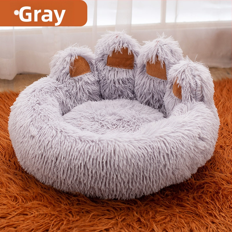 Határokon átnyúló új, aranyos, vastagított kutyakennel, plüss kisállatkennel minden évszakra, nagyméretű kisállatszőnyeg, aranyos macskakennel