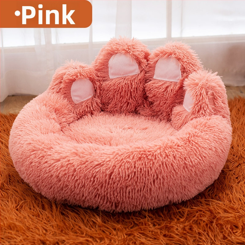 Határokon átnyúló új, aranyos, vastagított kutyakennel, plüss kisállatkennel minden évszakra, nagyméretű kisállatszőnyeg, aranyos macskakennel