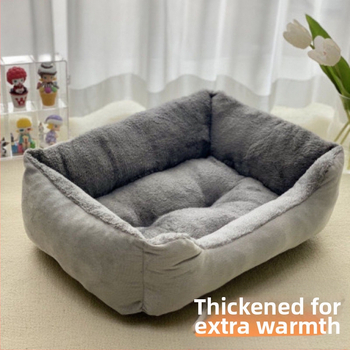 Internet Celebrity téli meleg kisállat fészek macskafészek négyzet alakú kutyafészek univerzális minden évszakhoz teddy bichon corgi kisállat szőnyeg