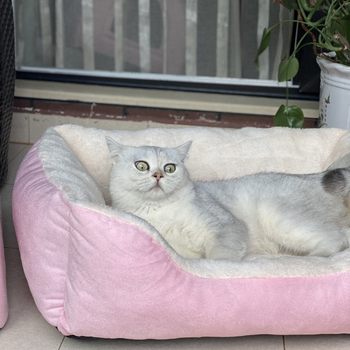 Internet Celebrity Χειμερινή Ζεστή Φωλιά Κατοικίδιων Γάτων Τετράγωνη Φωλιά Σκύλου Universal για Όλες τις Εποχές Χαλί Κατοικίδιων Teddy Bichon Corgi